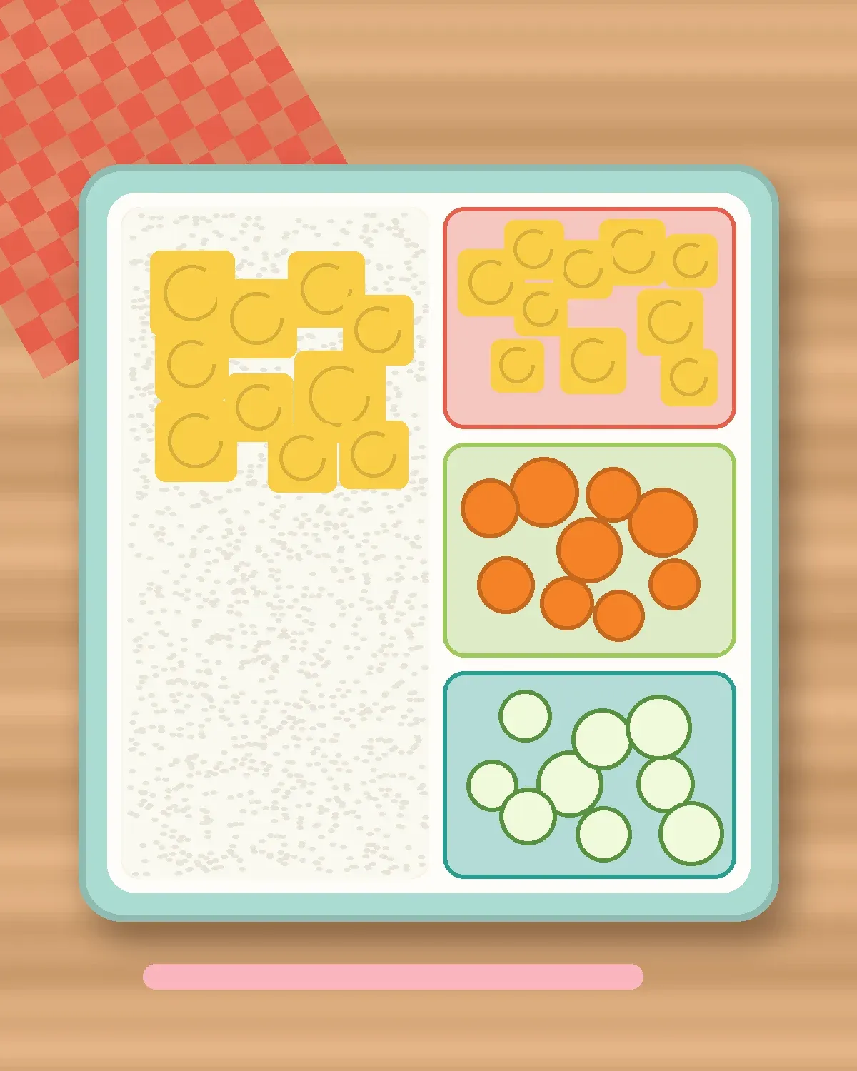 Illustration of DIY Gimbap Night in a colourful bento box