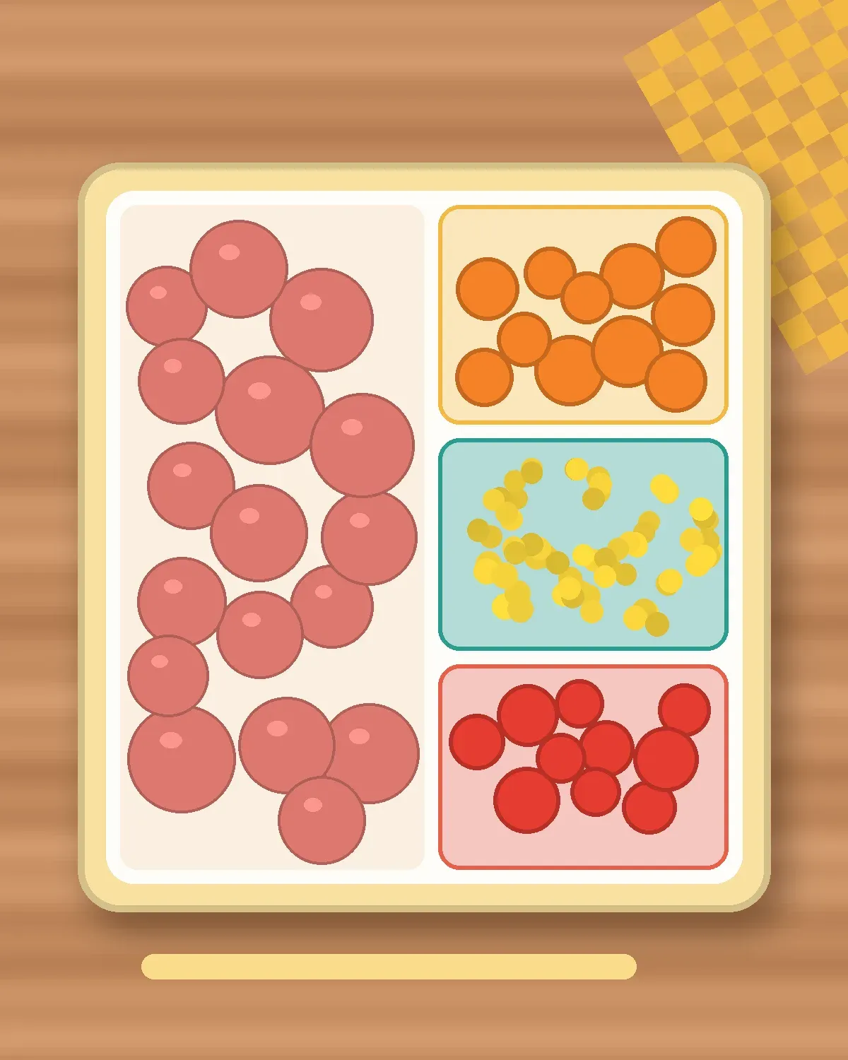 Illustration of Sausage Octopuses in a colourful bento box